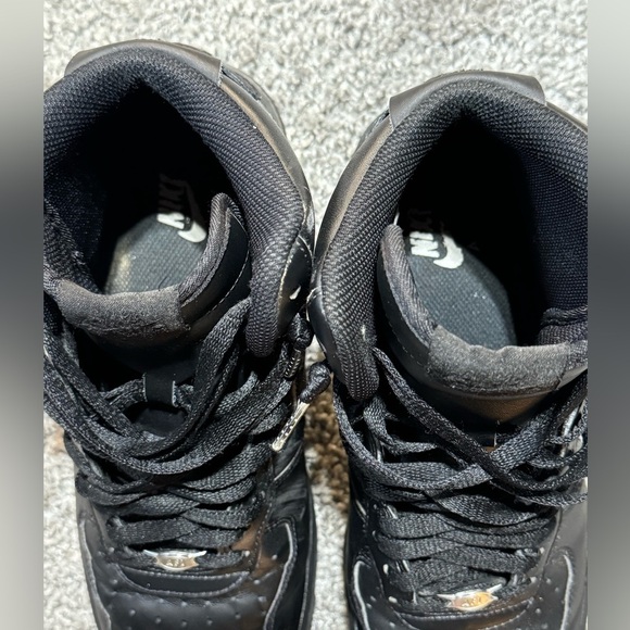 Men’s Triple Black Air Force 1 High Tops Size Size 8 - Picture 7 of 13